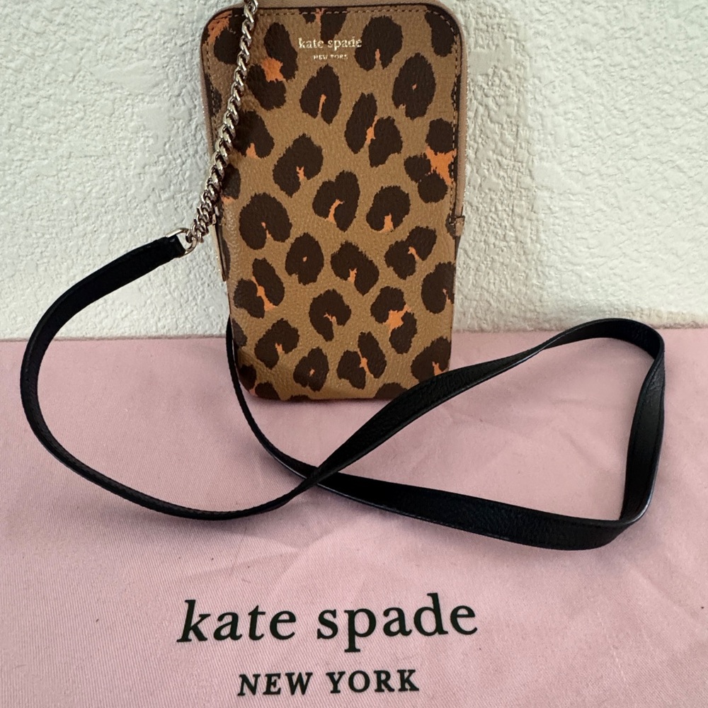 Kate Spade iPhone cases Margaux leopard xbody